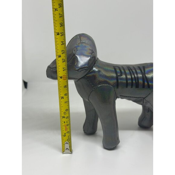 Victoria’s Secret PINK Holographic Logo Dog Plush Figure – Collectible 8" - Picture 4 of 5